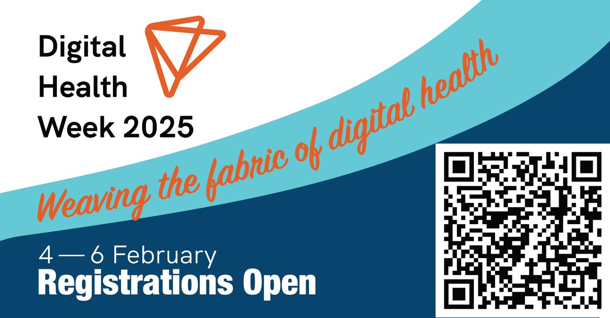 Registrations are now open for #DigitalHealthWeek25 February 4 – 6 2025. We also have an exciting program featuring over 80 presentations, ePoster sessions, and networking opportunities - both in person and virtually!. Find out more: eventbrite.com/e/digital-heal…
