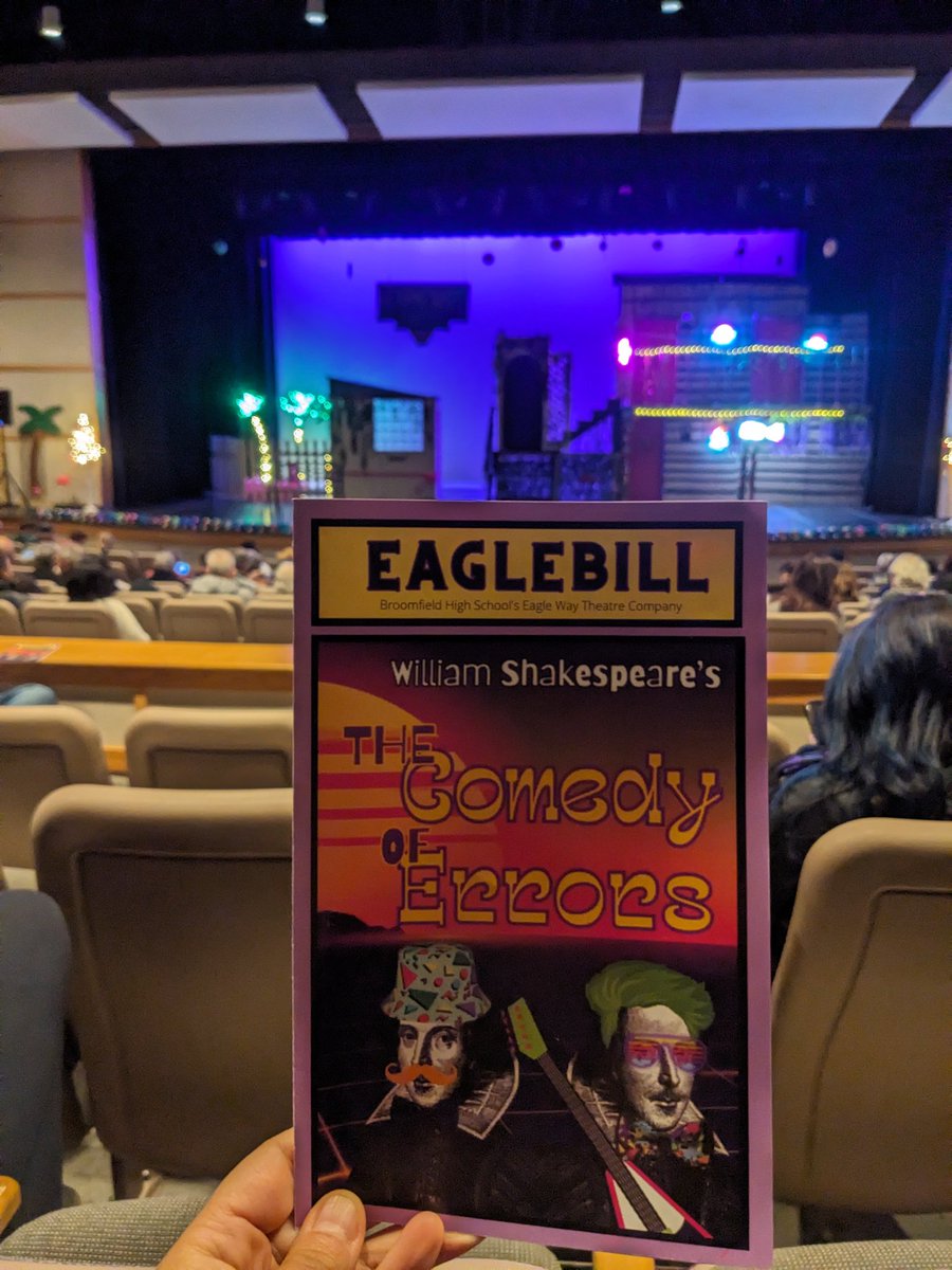 In for a treat tonight with a FULL house with show #4 - Addams Family at Manhattan! Talent abounds in our district! #bvsd