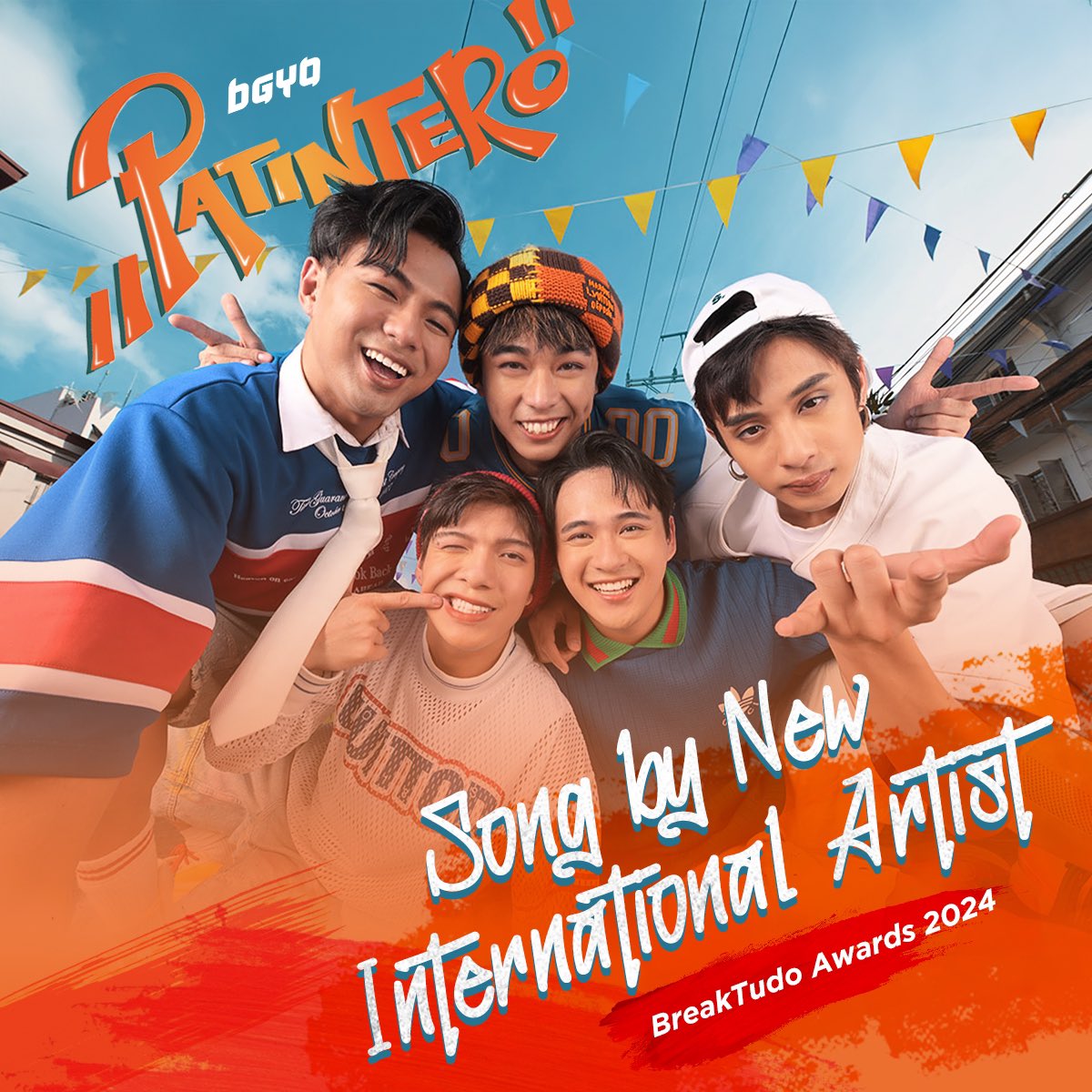 BGYO_PH (@bgyo_ph) on Twitter photo #BGYO | What an honor to receive the 'Song by New International Artist' award for 'Patintero' at this year’s Breaktudo Awards! 🙌🇵🇭
We’re so grateful for this recognition. 
To our ACEs and the amazing team behind the music, this moment is for you! 🌟 
🎥 Watch the Official MV #BGYO | What an honor to receive the 'Song by New International Artist' award for 'Patintero' at this year’s Breaktudo Awards! 🙌🇵🇭
We’re so grateful for this recognition. 
To our ACEs and the amazing team behind the music, this moment is for you! 🌟 
🎥 Watch the Official MV