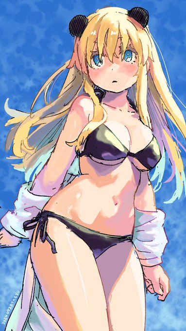 冬に水着姿は寒そうに見えるのか夏を思い出せるのかテスト蒔子 