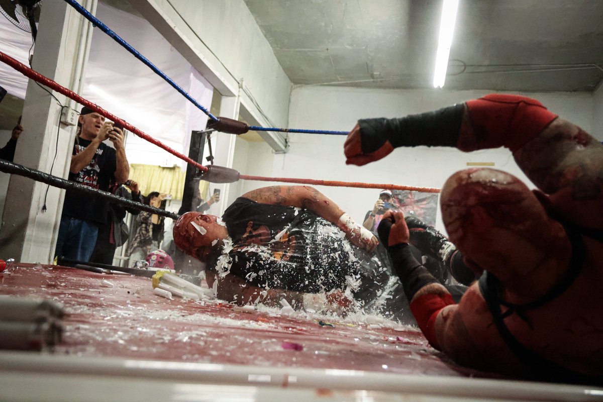 crimsoncrownccw's tweet photo. There was BLOOD… LOTS‼️ 
🩸 🩸 🩸 

Photos taken by @iamivanxxx 📸 

Highlights of the rivalry reignited between @JDHorrorHC and @Bckiller in their #FansBringtheVIOLENCE #DeathMatch sponsored by Tanky’s Twisted Tool-Shed and our good friend Johnny Phillips‼️

#CrimsonCrownWrestling Presents: #CCWFRIDAYNIGHTBRAWL 3 STREAMING THIS WEEK ON @indiewrestling and will also available for purchase on physical media via @smartmarkvideo ‼️

#prowrestling #deathmatch #deathmatchwrestling #supremeviolence #czw #wwe #gcw #aew #ecw #h2owrestling #circle6 #cmpunk #indywrestling #rhearipley #blood #hardcore #hardcorewrestling #bloodbrosprowrestling #bloodbros #crimsoncrown #ccw
