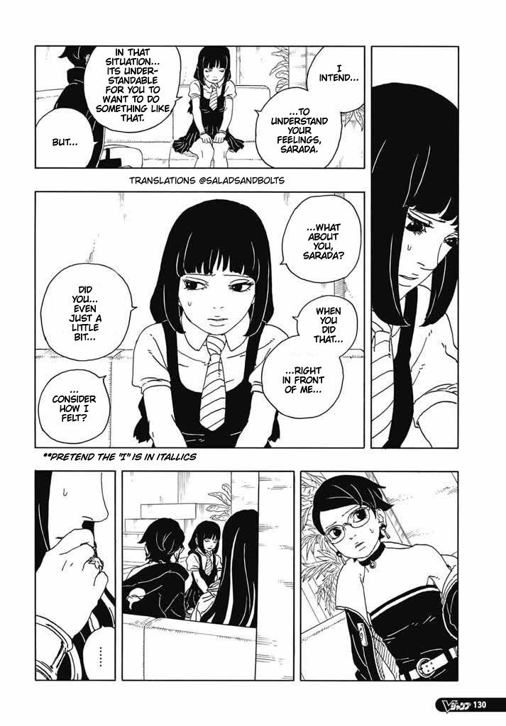 kawaki117's tweet photo. This was very awkward😬 
#BorutoTwoBlueVortexCh16Spoiler #BorutoTwoBlueVortex16 https://t.co/7rXsq5Txo6
