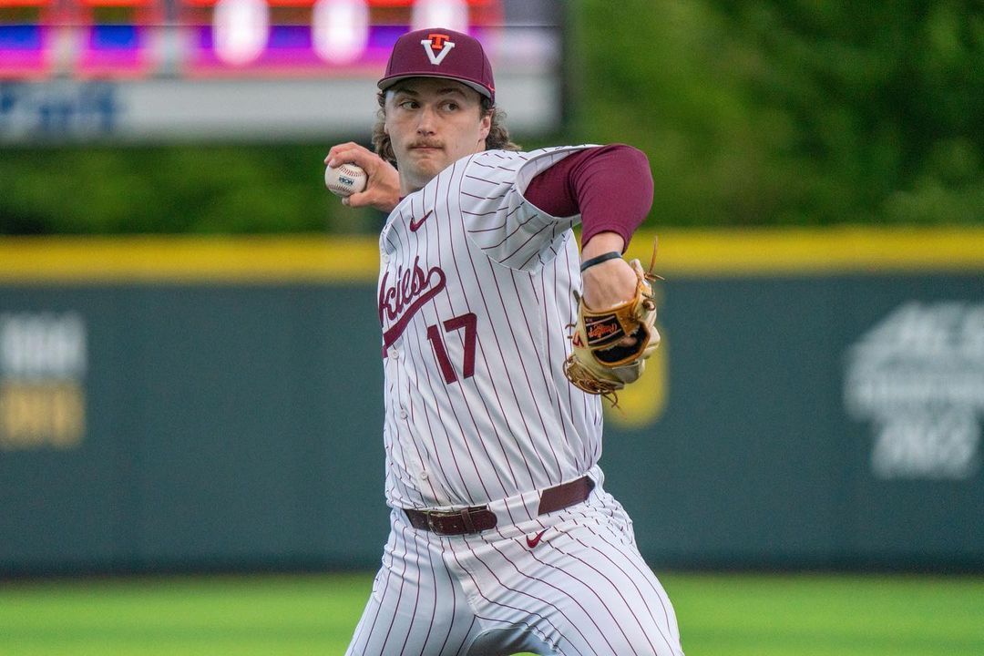 D1Baseball (@d1baseball) on Twitter photo The undisputed ace of <a href="/HokiesBaseball/">Virginia Tech Baseball</a>'s pitching staff, <a href="/BrettRenfrow/">Brett Renfrow</a> went 6-4 with a 4.92 ERA and a 78-32 K-BB in 75 IP over 15 starts as a freshman.
He showed elite stuff with <a href="/USABaseballCNT/">USA Baseball CNT</a>, including a 95-97 mph fastball.
<a href="/KinaTraxInc/">KinaTrax</a> Fall Report ๐ buff.ly/3YNf0EU The undisputed ace of <a href="/HokiesBaseball/">Virginia Tech Baseball</a>'s pitching staff, <a href="/BrettRenfrow/">Brett Renfrow</a> went 6-4 with a 4.92 ERA and a 78-32 K-BB in 75 IP over 15 starts as a freshman.
He showed elite stuff with <a href="/USABaseballCNT/">USA Baseball CNT</a>, including a 95-97 mph fastball.
<a href="/KinaTraxInc/">KinaTrax</a> Fall Report ๐ buff.ly/3YNf0EU