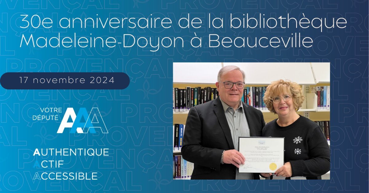 Luc Provençal (@luc_provencal) on Twitter photo 17/11/24 : Au 30e de la biblio Madeleine-Doyon #beauceville. Madeleine, benjamine d'une famille de 17 enfants, fut ethnologue et 1ère secrétaire en titre des Archives de folklore à <a href="/universitelaval/">Université Laval</a>. La biblio beaucevilloise porte son nom en son honneur & sa mémoire. #beaucenord 17/11/24 : Au 30e de la biblio Madeleine-Doyon #beauceville. Madeleine, benjamine d'une famille de 17 enfants, fut ethnologue et 1ère secrétaire en titre des Archives de folklore à <a href="/universitelaval/">Université Laval</a>. La biblio beaucevilloise porte son nom en son honneur & sa mémoire. #beaucenord