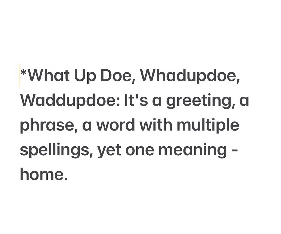 Choklate's tweet photo. I obey the music. Using 'Whaddupdoe' in my lyrics, I’m responsible for paying homage to its roots in Detroit. I did my homework, and I don’t use it in my day-to-day, but it’s absolutely what the production told me to say. Detroit, this one’s for you! https://t.co/ua5NLmpLnh