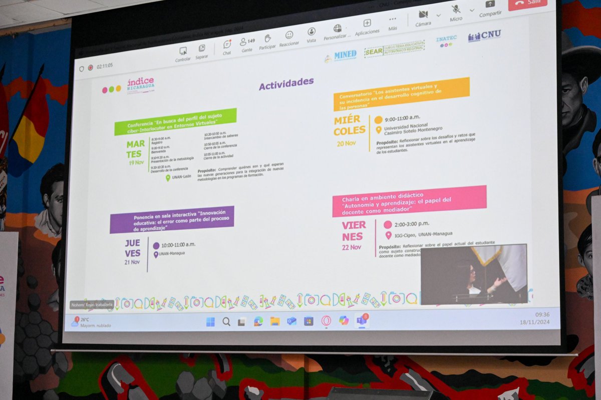 Mira todo el acontecer en la Bienvenida del V Festival Nacional de Publicaciones Educativas, Índice Nicaragua, pág 2024. ✍🏾📚🔴🟢🟡

Enlace : youtu.be/1fkNxa6zjuE?fe…

#ÍndiceNicaragua2024
#BendicionesyVictorias