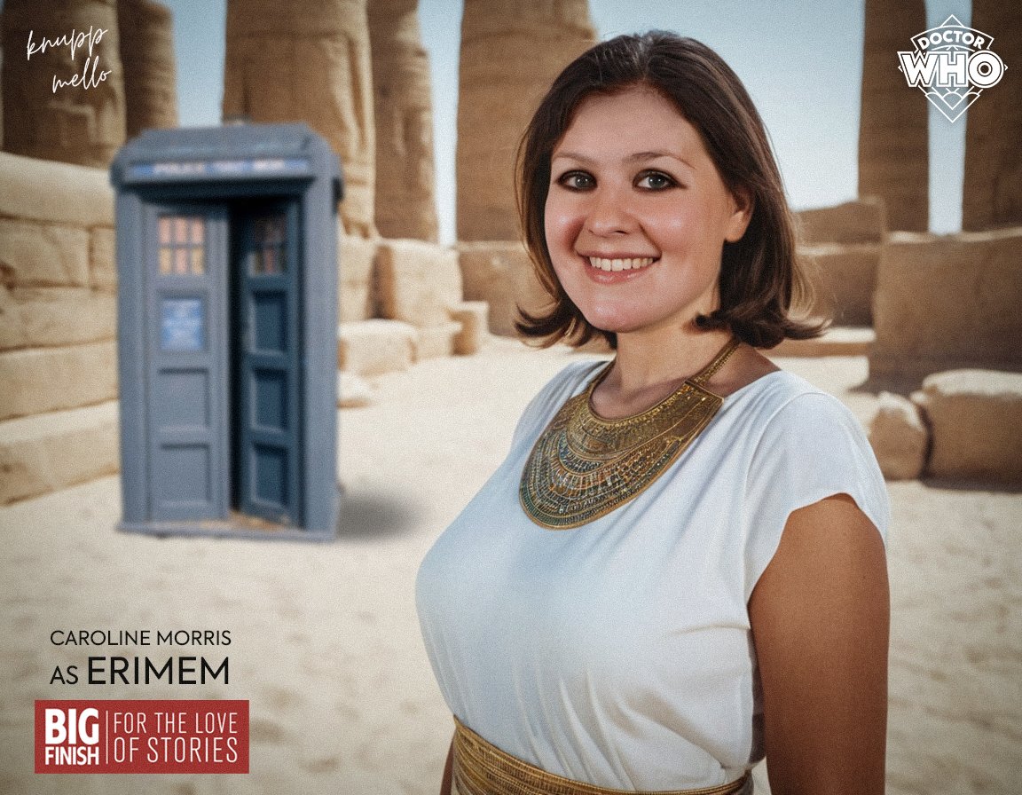 ETARDISDemais's tweet photo. Esta é minha artwork da personagem Erimem, companion do 5º Doutor, foi interpretada pela incrível Caroline Morris. Erimem faz sua estreia no áudio drama "The Eye Of The Scorpion" situado no Egito Antigo, produzido pela BIG FINISH.
#DoctorWho #BigFinish #Erimem https://t.co/kFEj3joqwK
