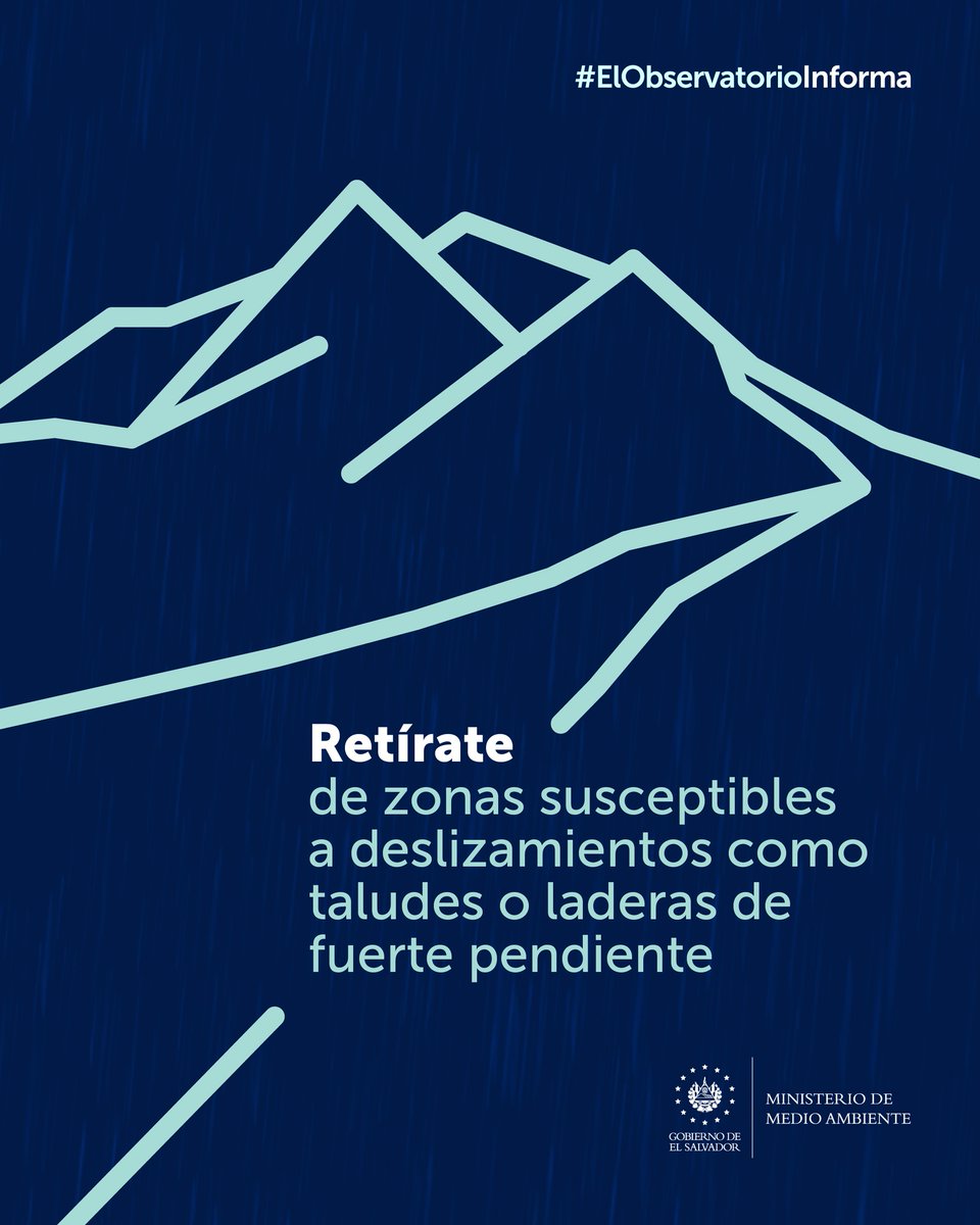 Las lluvias están saturando los suelos de humedad y con ello incrementa el riesgo de deslizamientos en diferentes sectores del país. Ten precaución y evita las zonas de riesgo. ⚠️ #AlertaEstratificada 🟠🟡