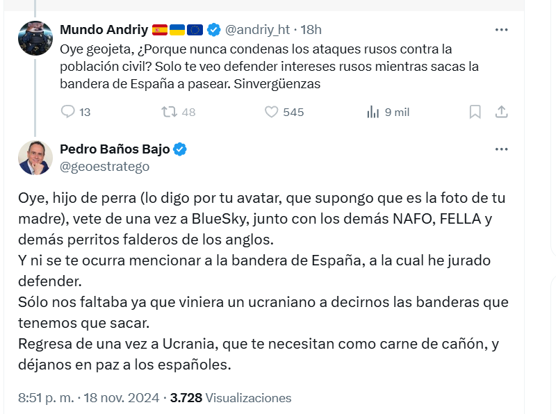 PeristaIndio's tweet photo. @elnocturno @itsZyxx @Holifest1 @geoestratego Lo de esta tarde ha sido una orgía de 'sutiles' calificativos asperos...
Todo elbmu do especulaba con una usurpación de cuenta o una ida de olla https://t.co/5WKFBRvrFA