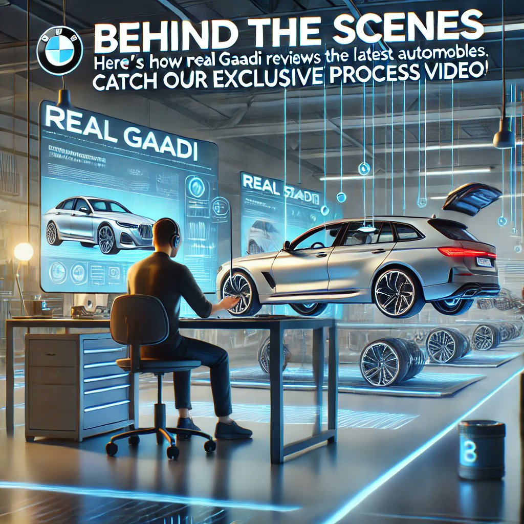 real_gaadi's tweet photo. Behind the scenes 🎥: Ever wondered how we review cars at Real Gaadi? Dive into our exclusive process video now! #CarReviews https://t.co/GKKmnhZEaH