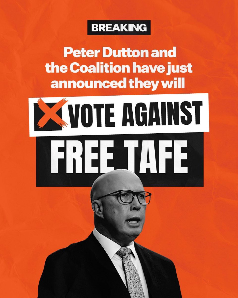 andrewjgiles's tweet photo. There will be no Free TAFE under the Liberals. 

Only Labor will keep Free TAFE. https://t.co/SIwDmwf61B