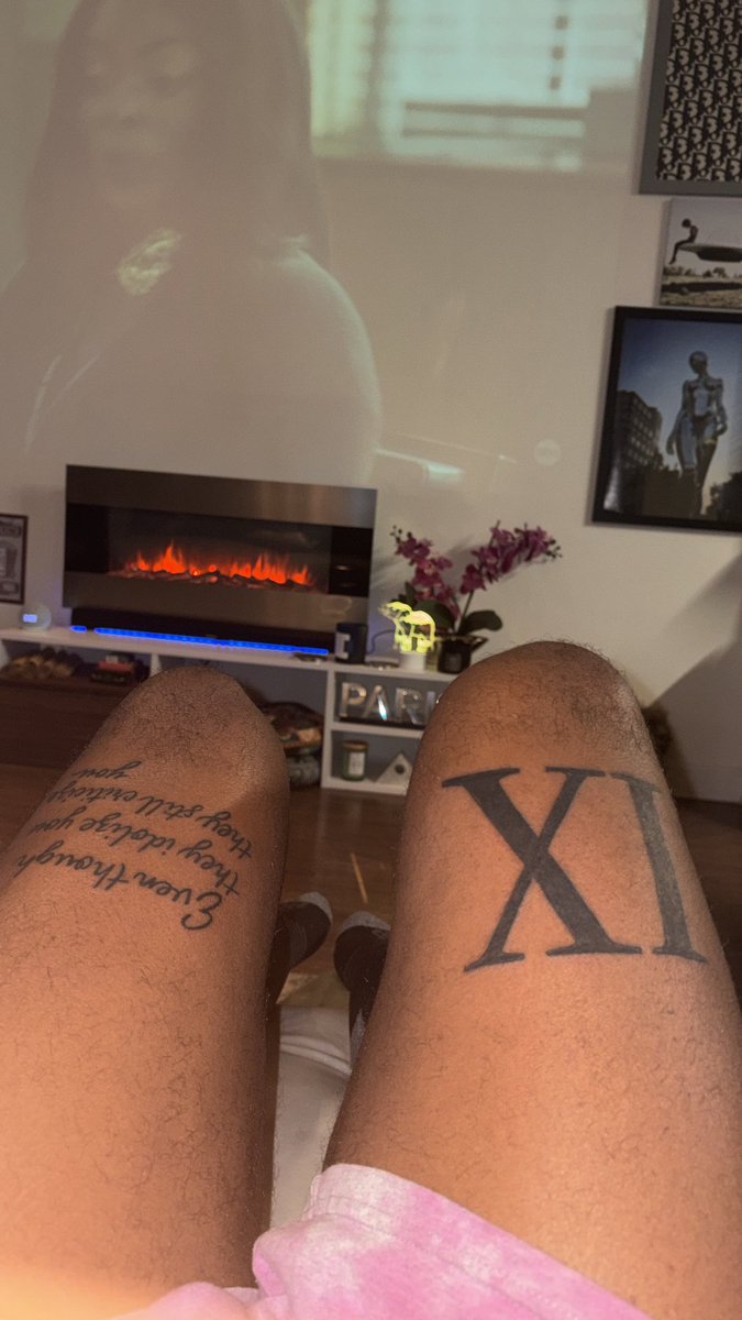 Body marked up like a subway in Harlem