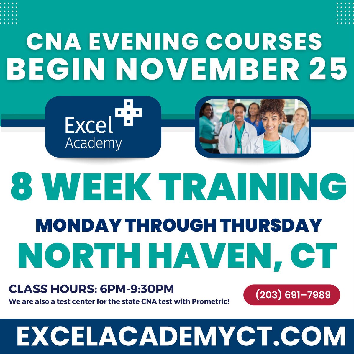 excelacademyct's tweet image. Will you be enrolling in our CNA courses in North Haven &amp;amp; Shelton? 
Click here to apply and learn more about tuition! excelacademyct.com/apply 
#excelacademyct #certifiednursingassistant #CNAprogram #connecticut #cthealthcare #northhavenct #sheltonct #cnastudents #CNA