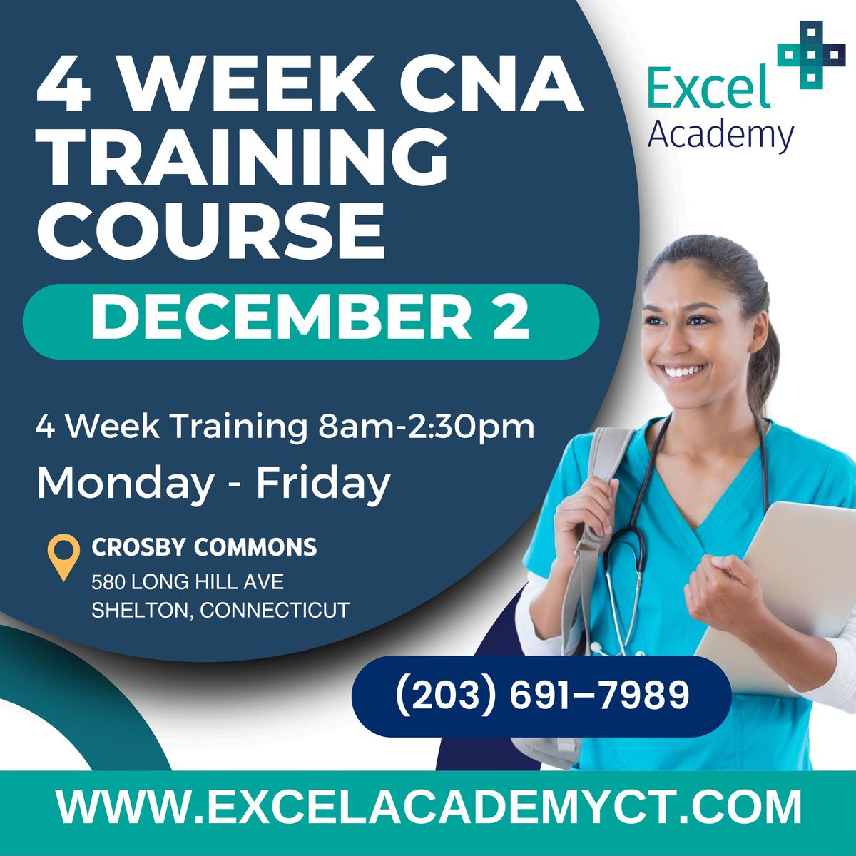 excelacademyct's tweet image. Will you be enrolling in our CNA courses in North Haven &amp;amp; Shelton? 
Click here to apply and learn more about tuition! excelacademyct.com/apply 
#excelacademyct #certifiednursingassistant #CNAprogram #connecticut #cthealthcare #northhavenct #sheltonct #cnastudents #CNA