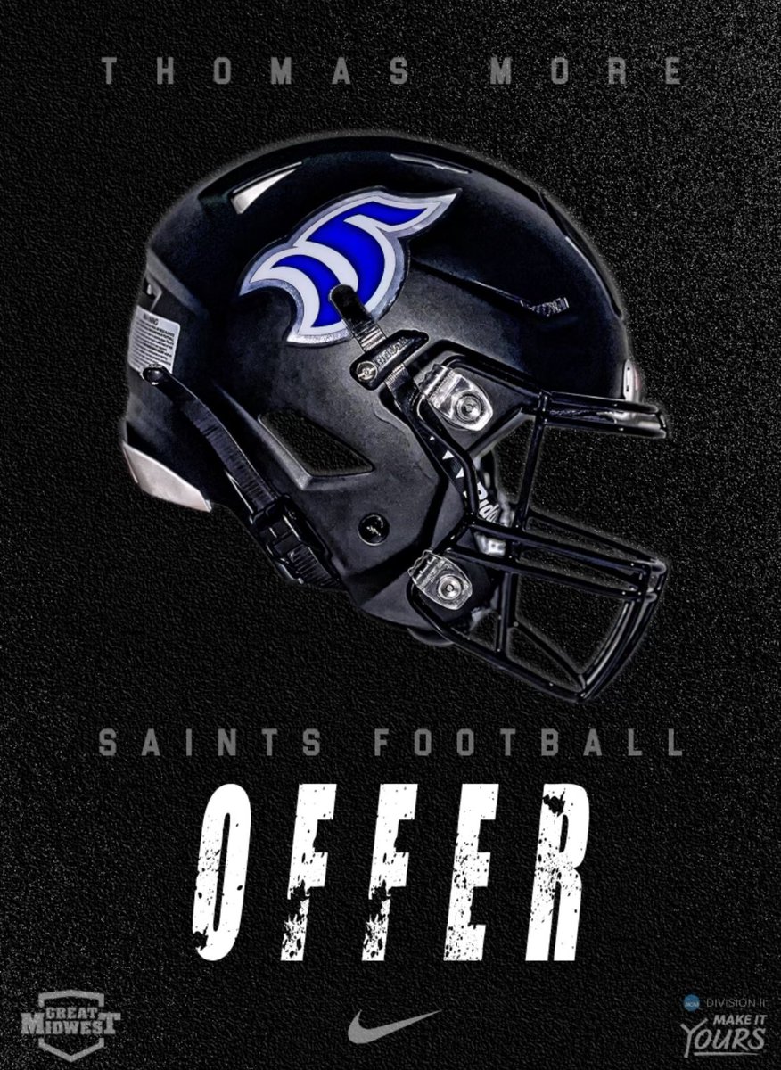 Robert Hayes (@roberthayes_70) on Twitter photo After a great phone call with <a href="/CoachNorwell/">Chris Norwell</a> I am blessed to have received my 3rd Division 2 offer from <a href="/TMU_Football/">Thomas More Football</a> !!
<a href="/HaydenHThomas/">Hayden Thomas</a> <a href="/IHBravesFB/">Indian Hill Football</a> <a href="/jrody25/">john rodenberg</a> <a href="/CoachCReardon/">Cody Reardon</a> <a href="/ihbravesad/">IH Braves AD</a> After a great phone call with <a href="/CoachNorwell/">Chris Norwell</a> I am blessed to have received my 3rd Division 2 offer from <a href="/TMU_Football/">Thomas More Football</a> !!
<a href="/HaydenHThomas/">Hayden Thomas</a> <a href="/IHBravesFB/">Indian Hill Football</a> <a href="/jrody25/">john rodenberg</a> <a href="/CoachCReardon/">Cody Reardon</a> <a href="/ihbravesad/">IH Braves AD</a>