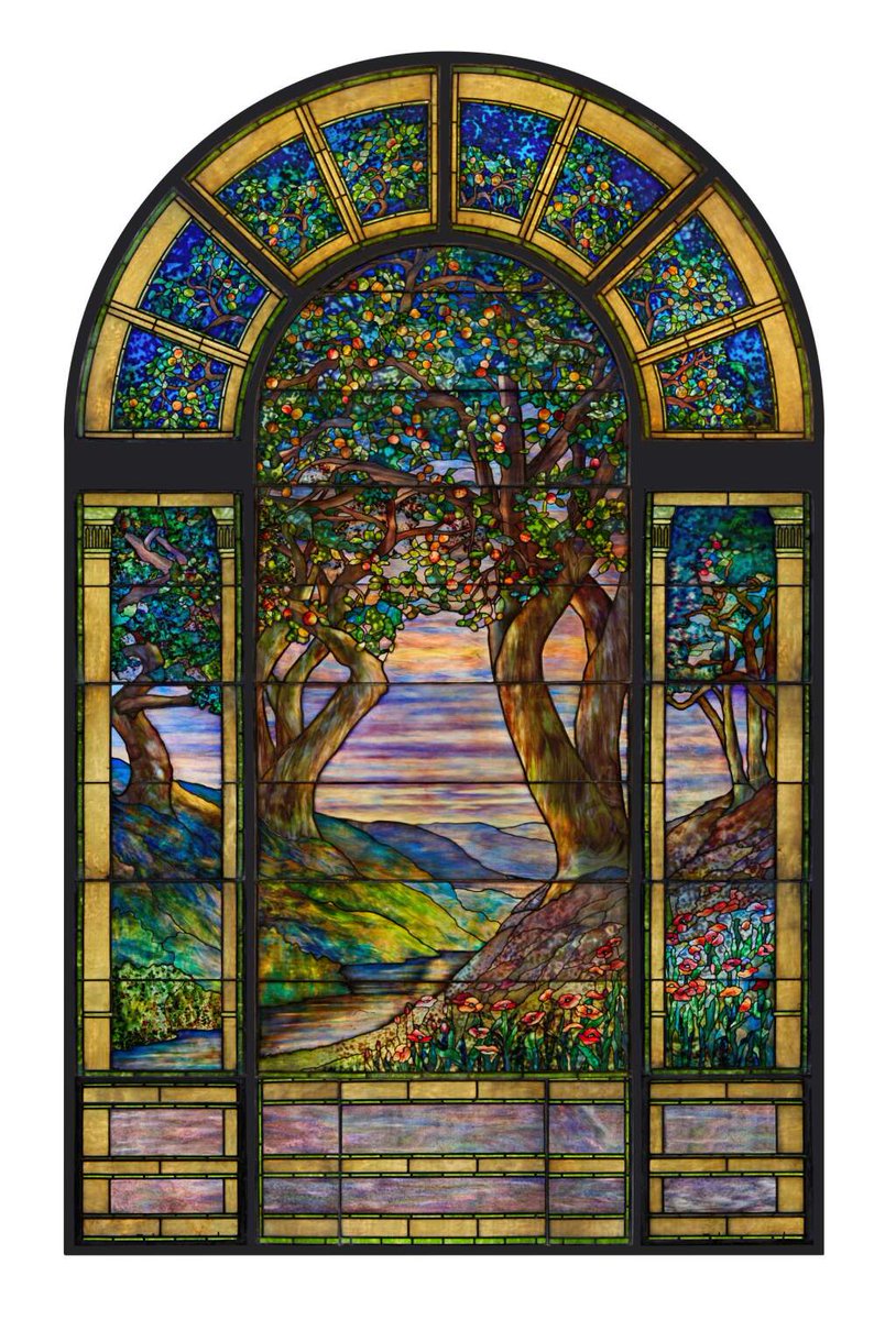 Sothebys's tweet image. #AuctionUpdate: Standing an impressive sixteen feet in height, the breathtaking Danner Memorial Window by Tiffany Studios has sold for $12.5M. #SothebysModern