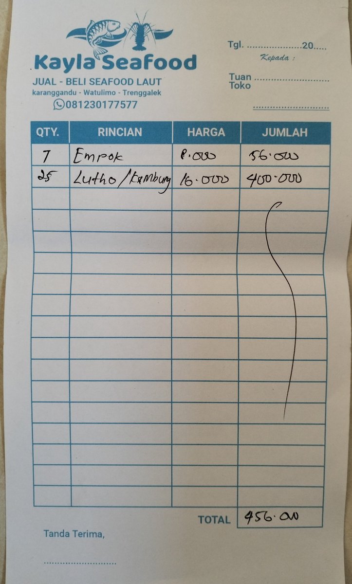dwi_ispah's tweet photo. 6/11/24) Dwi Luhkan Trenggalek, hasil tangkapan nelayan binaan KUB Mina Abadi (Toha Maksum) Ds Karanggandu,Nov Swangi 7 kg Rp. 8.000 Kembung 25 kg Rp. 16.000/kg
#GiatLuhkanSatminkalBWI
#luhlapor 
@bppp_banyuwangi
@puslatluhkp https://t.co/swxjXQZzHr