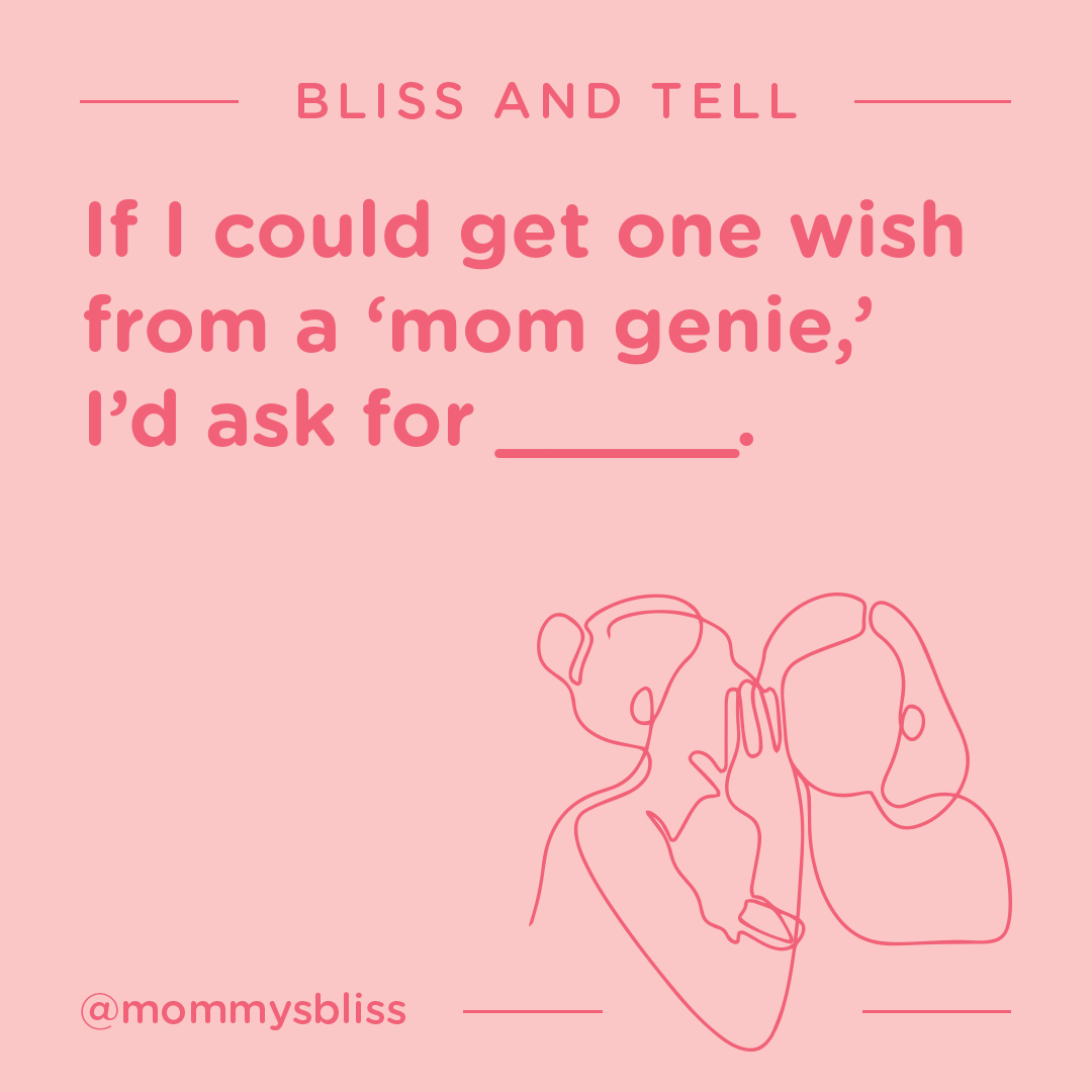 MommysBliss's tweet photo. Share your bliss wish below 👇🧞‍♀️. We'll go first: We wish the Mom Genie did all our holiday shopping and left it beautifully, blissfully wrapped under the twinkling tree . Your turn! https://t.co/5u3OjoKIUz