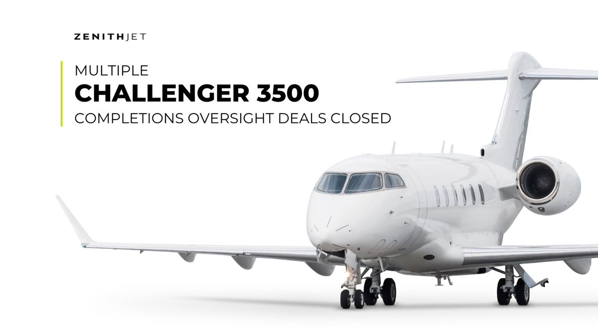 ZenithJet is thrilled to share that we have recently secured 2 Bombardier Challenger 3500 completions oversight contracts!
This milestone reflects not only the trust our clients place in us but also our deep expertise across the Bombardier Challenger platform.