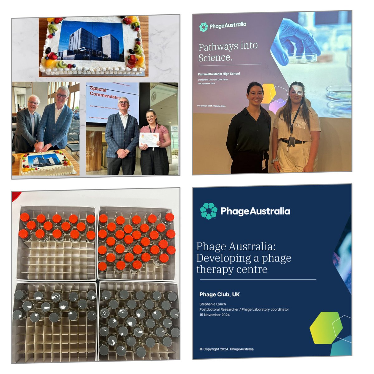 Stephanie Lynch, PhD (@stephh_lynch) on Twitter photo 🌍🦠 To celebrate #WAAW2024, I'm excited to share a few highlights from last week:
🚀 <a href="/PhageAustralia/">Phage Australia - Connect. Discover. Cure</a>, <a href="/WestmeadInst/">The Westmead Institute for Medical Research</a> achieved the quickest phage product delivery yet, helping our youngest patient to date!
(1/4) 🌍🦠 To celebrate #WAAW2024, I'm excited to share a few highlights from last week:
🚀 <a href="/PhageAustralia/">Phage Australia - Connect. Discover. Cure</a>, <a href="/WestmeadInst/">The Westmead Institute for Medical Research</a> achieved the quickest phage product delivery yet, helping our youngest patient to date!
(1/4)
