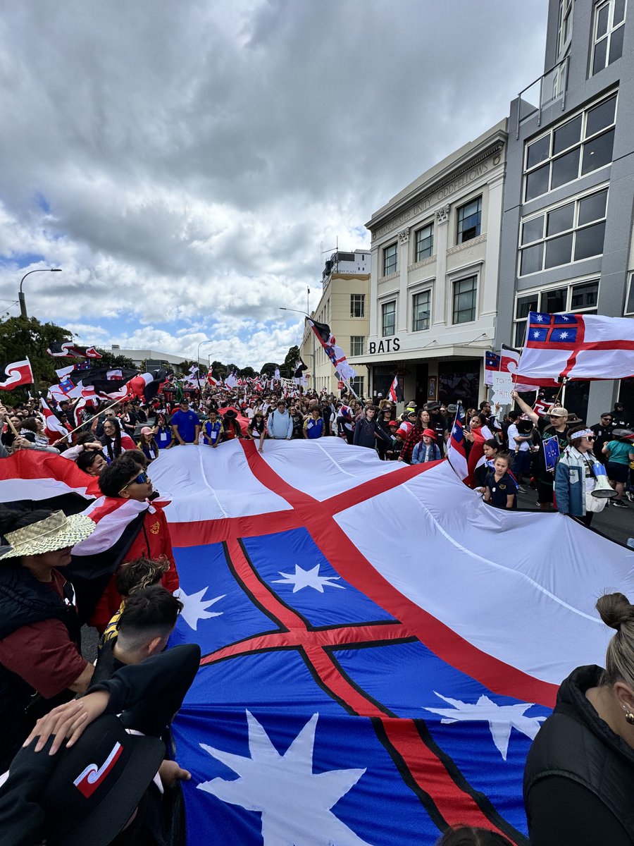aatarau's tweet photo. absolutely incredible turnout in pōneke for the hīkoi today https://t.co/3DGurcyWG3