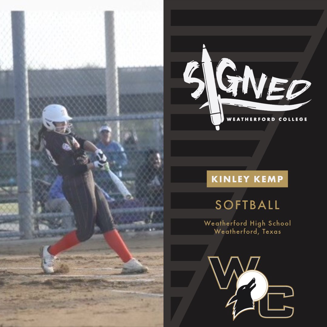 Chris Bartels (@chrisbartels20) on Twitter photo Welcome to the Den Kinley Kemp! 3rd Base/1st Base Weatherford HS🐺🥎💪🏻<a href="/WCCoyotes/">WC Coyote Athletics</a> <a href="/CoyotesDen/">Weatherford College Softball</a> <a href="/WfordCollege/">Weatherford College</a> Welcome to the Den Kinley Kemp! 3rd Base/1st Base Weatherford HS🐺🥎💪🏻<a href="/WCCoyotes/">WC Coyote Athletics</a> <a href="/CoyotesDen/">Weatherford College Softball</a> <a href="/WfordCollege/">Weatherford College</a>