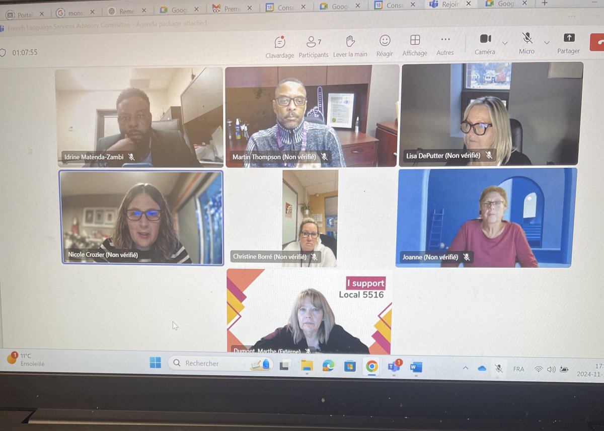 Toujours un plaisir de siéger au Comité consultatif de l’accès des services en français de l’Hôpital Hôtel-Dieu Grace à Windsor! De belles discussions sur l’importance d’offrir des soins de santé en français pour notre communauté. #ServicesEnFrançais #InclusionLinguistique