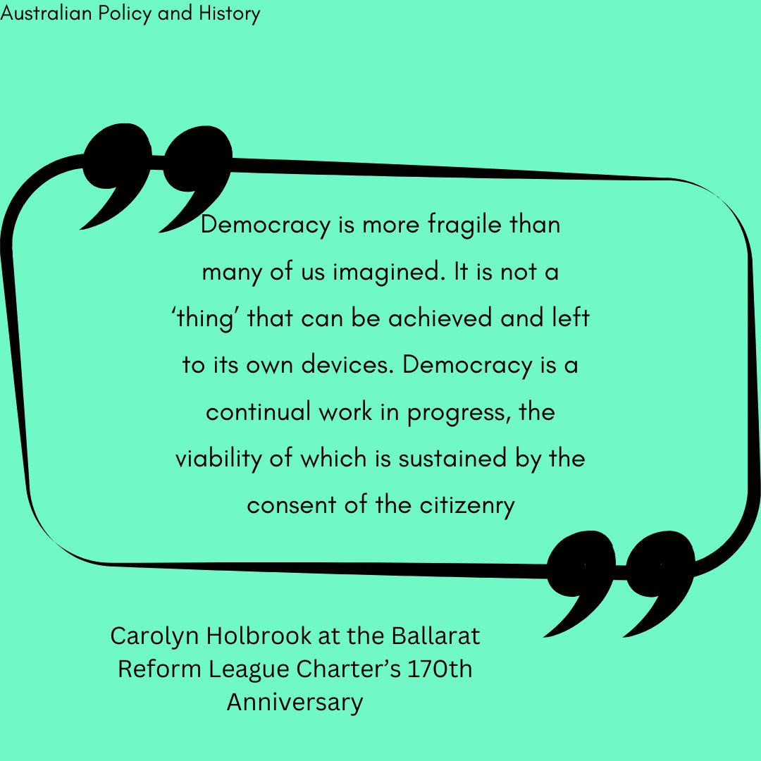 On the website, read Carolyn Holbrook's Address at the Ballarat Reform League Charter’s 170th Anniversary

aph.org.au/2024/11/caroly…
