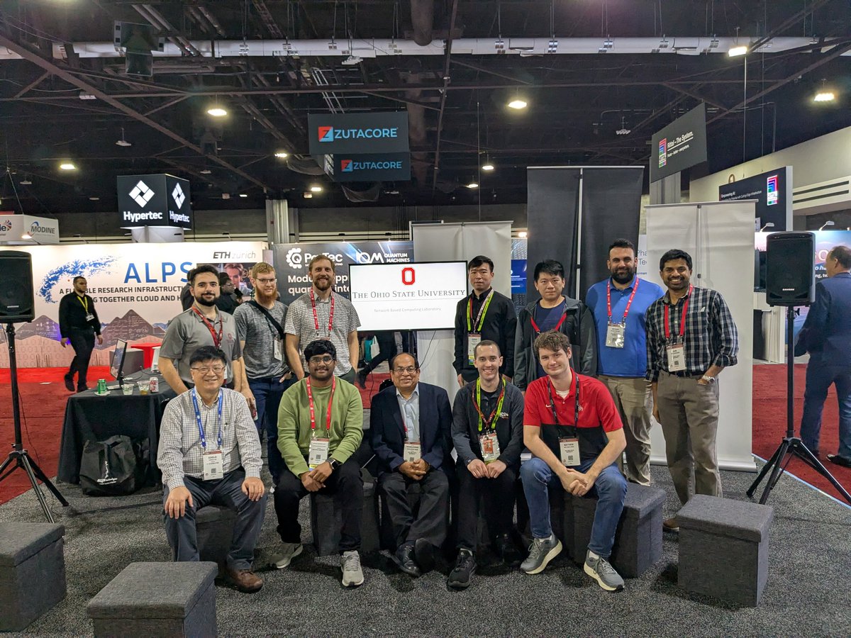 mvapich's tweet image. The MVAPICH team @Supercomputing !!!