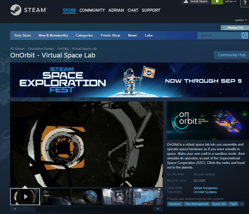 🚀 OnOrbit – Virtual Space Lab by #OnOrbit 🎮 lets you explore space with real-time simulations, build spacecraft &amp; complete missions in our solar system!
Great for space enthusiasts and students! Stop at <a href="/iitsec/">I/ITSEC</a> SGS&amp;C Booth #2285 to check it out!