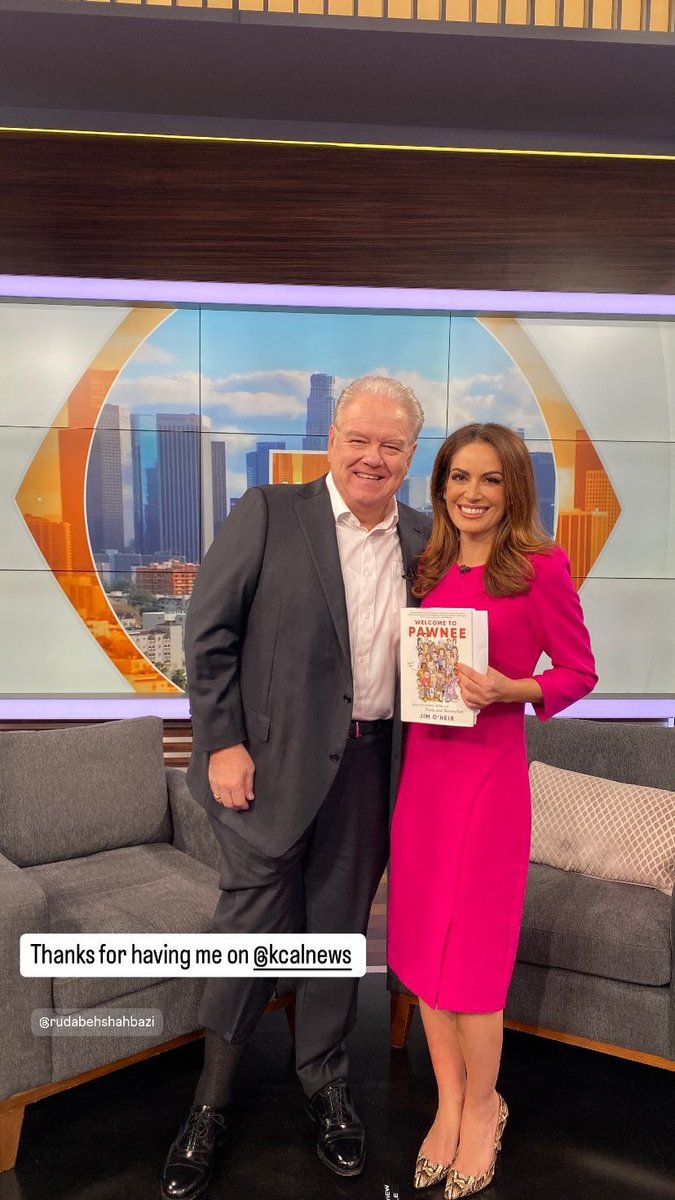 Jim O'Heir (@jimoheir) on Twitter photo After my live interview at @KCal this morning with <a href="/RudabehShahbazi/">Rudabeh Shahbazi</a> someone took a pic when we were wrapping up. Take a look and guess why I need to fire my publicists. LOL. Truth be told I couldn’t get through the day without them. They’re amazing!!!! After my live interview at @KCal this morning with <a href="/RudabehShahbazi/">Rudabeh Shahbazi</a> someone took a pic when we were wrapping up. Take a look and guess why I need to fire my publicists. LOL. Truth be told I couldn’t get through the day without them. They’re amazing!!!!