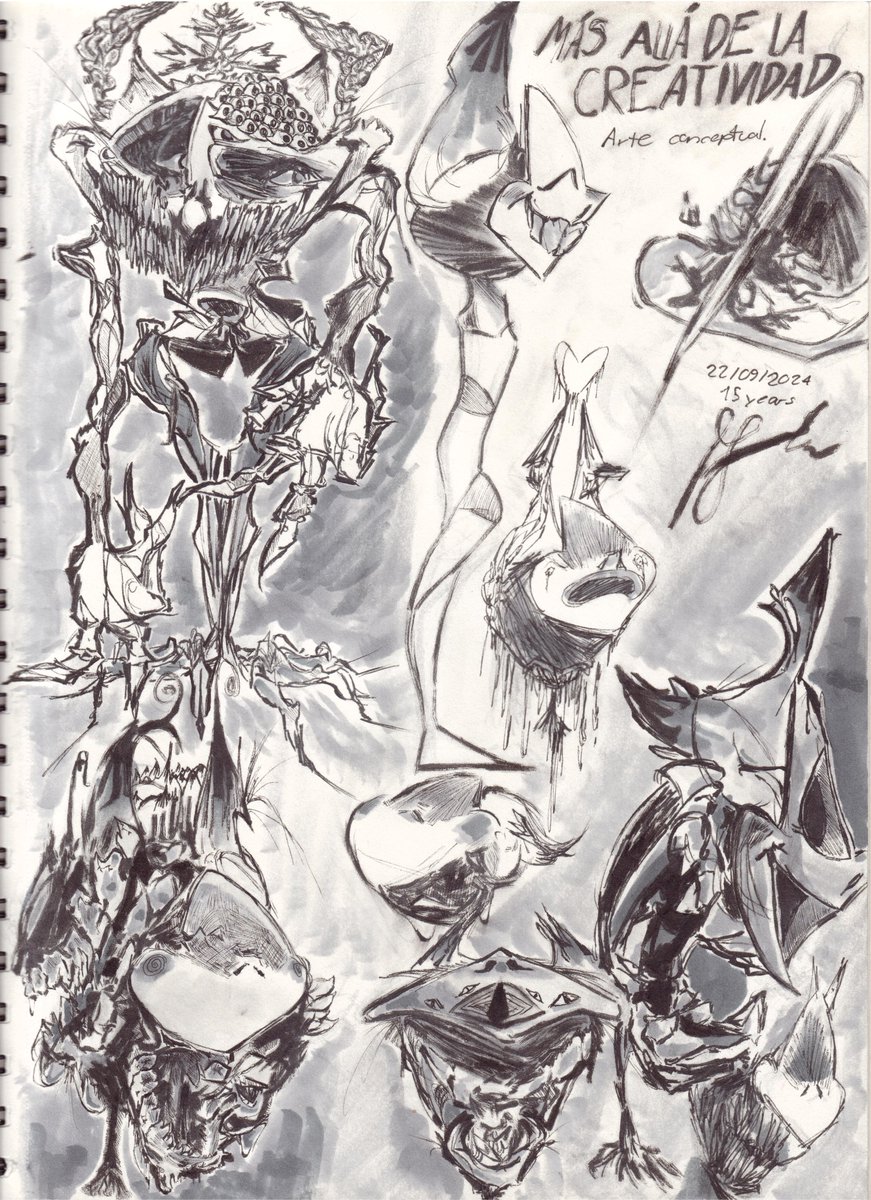 JimJamCaradePan's tweet photo. -Beyond CREATIVITY-
Concept art of my character MORIKU
#illustration #characterdesign #character #monster #study #anatomy #sketchbook #sketchart #worrying #traditonalart #traditional #disturbing #dark #darkart #myartwork #proposalideas #proposal #owl #mexicanart #anime #cartoon https://t.co/l6PGrsUiGR