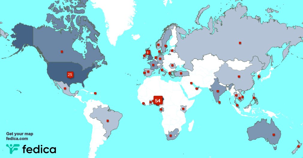 Special thank you to my 2 new followers from India, and more last week. fedica.com/!ak347harry