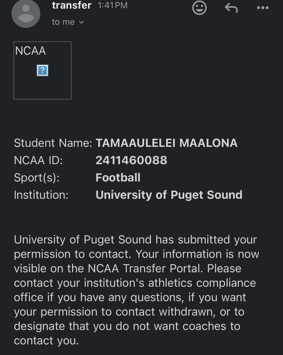 Tmaalona5's tweet image. Thank you @PSLoggers for the opportunity to continue my collegiate career. With that being said, I will be entering the transfer portal.

DM’s are open. 

5’11 195lbs Nickel/OLB 

253-245-7174