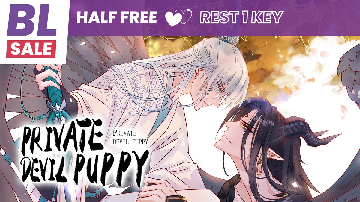 Comikeymedia's tweet photo. 📣Don't Miss Our BL's Sale!📣
A devil's love knows no bounds... even when his beloved has no memory of their past! 💔

A captivating tale of devotion begins with "Private Devil Puppy"👿✨ 
Read it now on Comikey:
https://t.co/IESvXnRhF1
#BL #fantasy #devilslove #comikey https://t.co/594EanNKXD