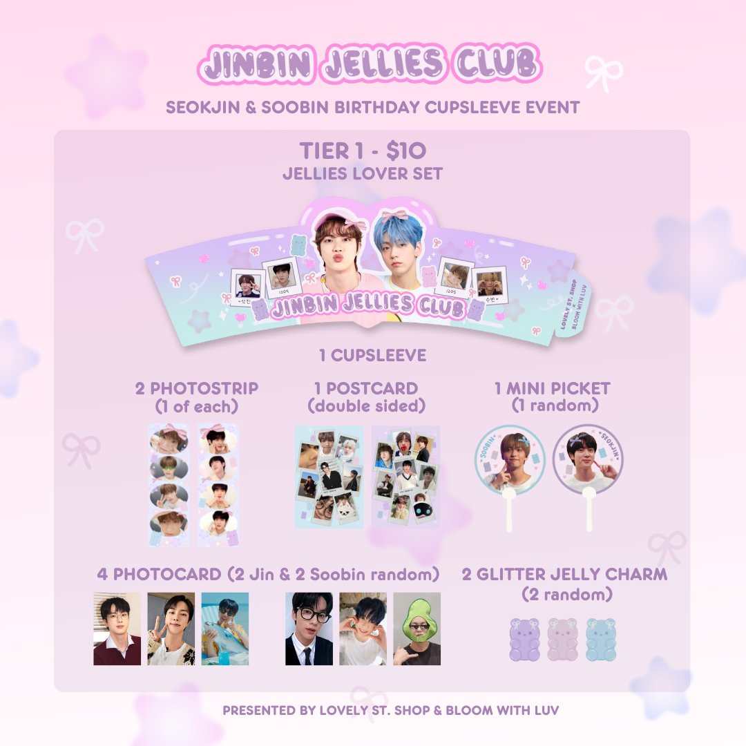 Jin &amp; Soobin birthday event
December 1st, 11-4pm
Puffect Bakery Cafe - Walnut, California

Spread the word! Come and celebrate with us. 

Hosted by <a href="/lovelystshop/">lovely street shop</a> <a href="/bloomwluvshop/">Bloom With Luv 🌼💜</a>

#soobin #jin #bts #txt #jaehyun #woonhak #boynextdoor