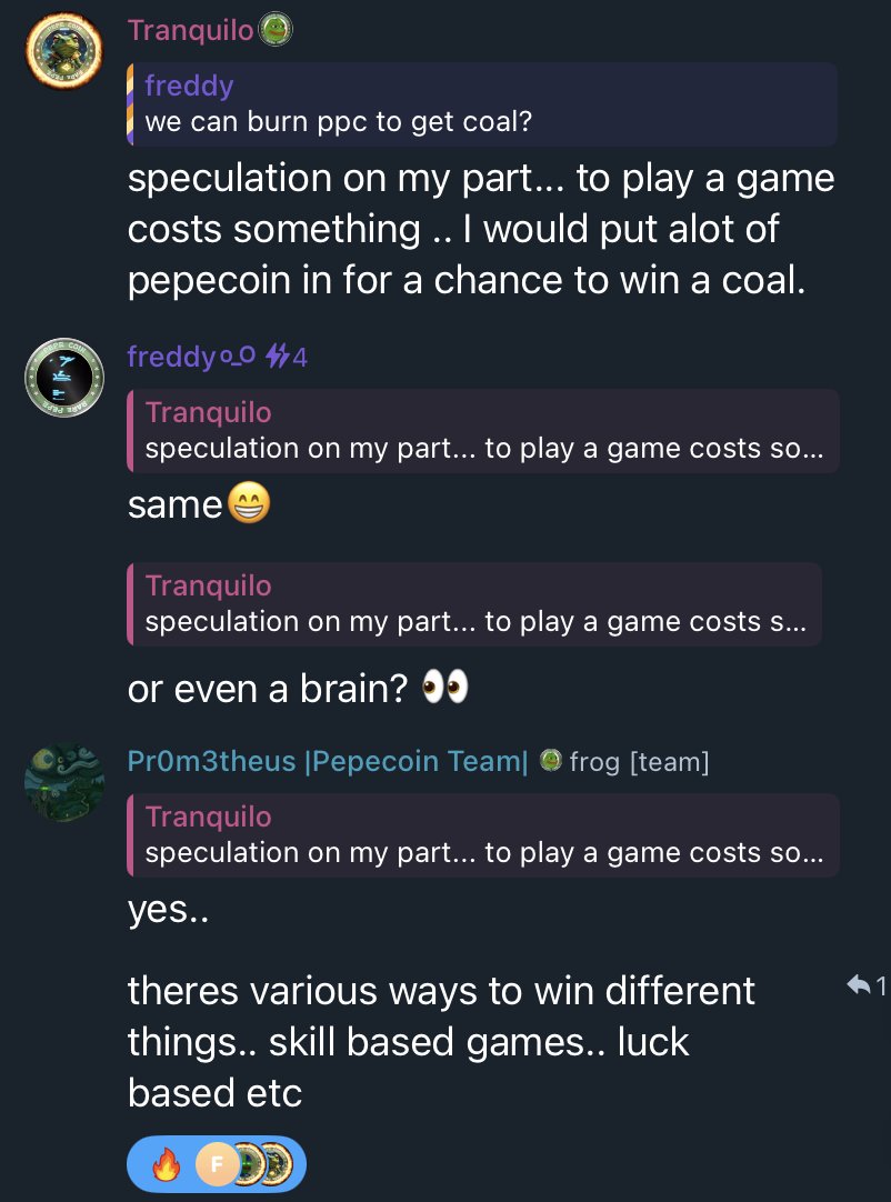 Latest Alpha on <a href="/pepecoins/">Pepecoin</a> tg! 
Kekspace is really close! Cant wait to hang around and vibin there!