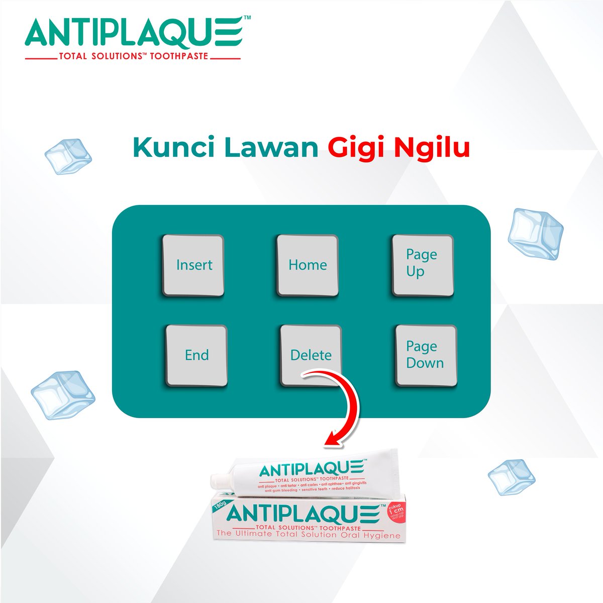 AntiplaqueTST's tweet photo. Gigi ngilu tiap minum dingin itu disebabkan oleh masalah gigi sensitif loh! 😱

Jangan dibiarin aja ya Sahabat Antiplaque! Gigi sensitif nyatanya dapat mengganggu aktifitasmu. Segera tangani dengan menggunakan pasta gigi Antiplaque Total Solutions. https://t.co/1cWuHppEeU