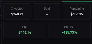 SexyStockSlayer's tweet image. Alpha AI just bonded, takes longer on this site 98KMC. which is good, not too many jeeters yet. Also the 50mil 5% holder is their website, so not to worry about that. Helps with the liquidity.

I haven't even taken out initials yet

HPzqNpQkmJsGr9C6xKSVVgMnYXBuuouCGseqmHStZ6NM