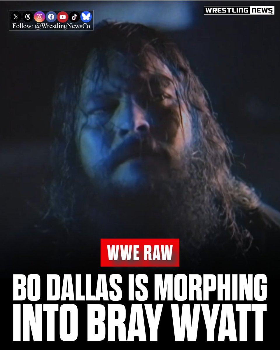 WrestlingNewsCo's tweet photo. Bray Wyatt lives through is brother, Bo Dallas/Uncle Howdy. #WWERaw https://t.co/uSb59hBR4p