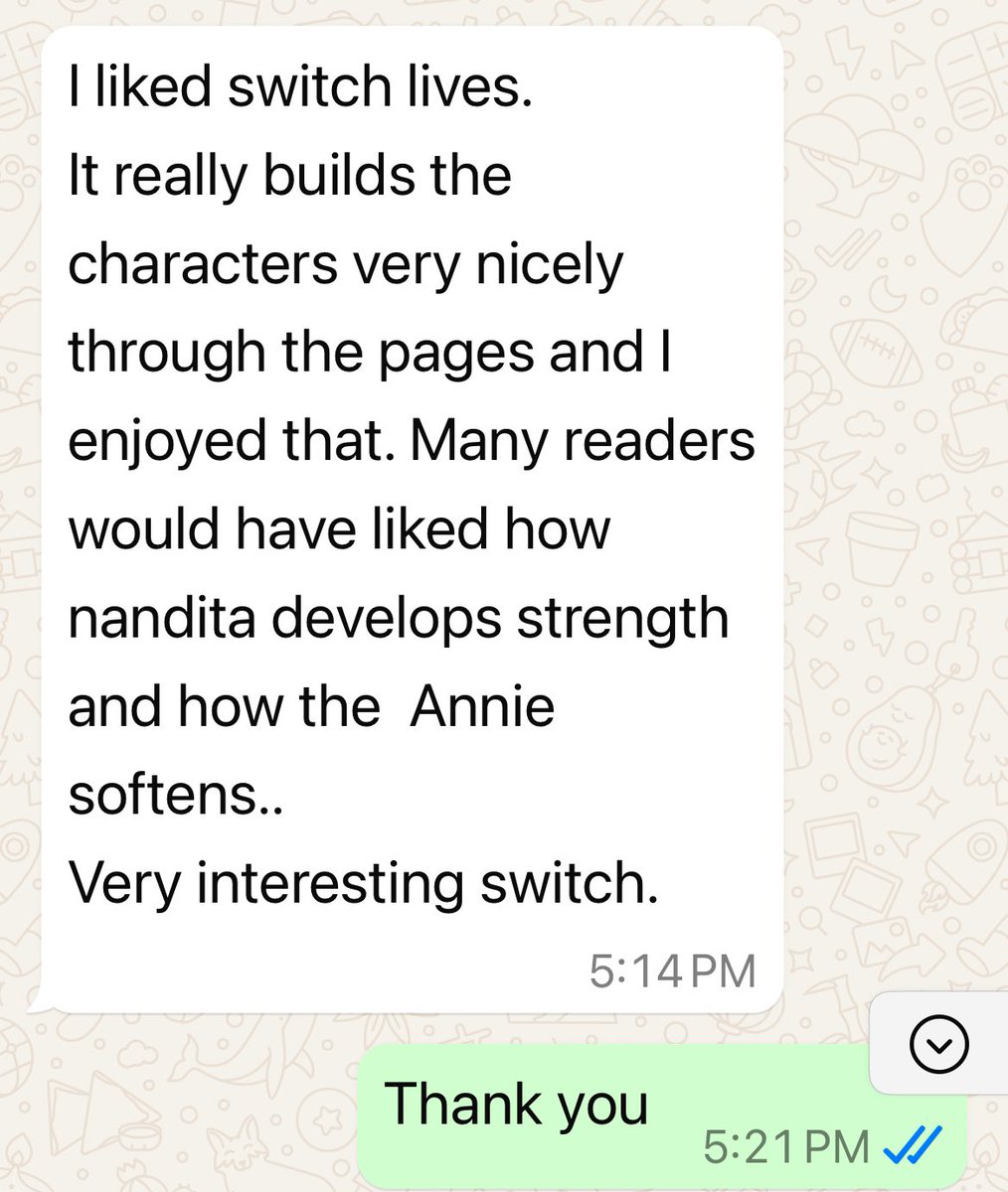 Madhuribanerjee's tweet photo. The great thing about being an author is that your books are read and messages sent any time of your life.
And it just makes your day and inspires you to write more. #LifeSwitch
#keepwriting
https://t.co/PnrcsHWiYx https://t.co/7x0Ftfkzyj
