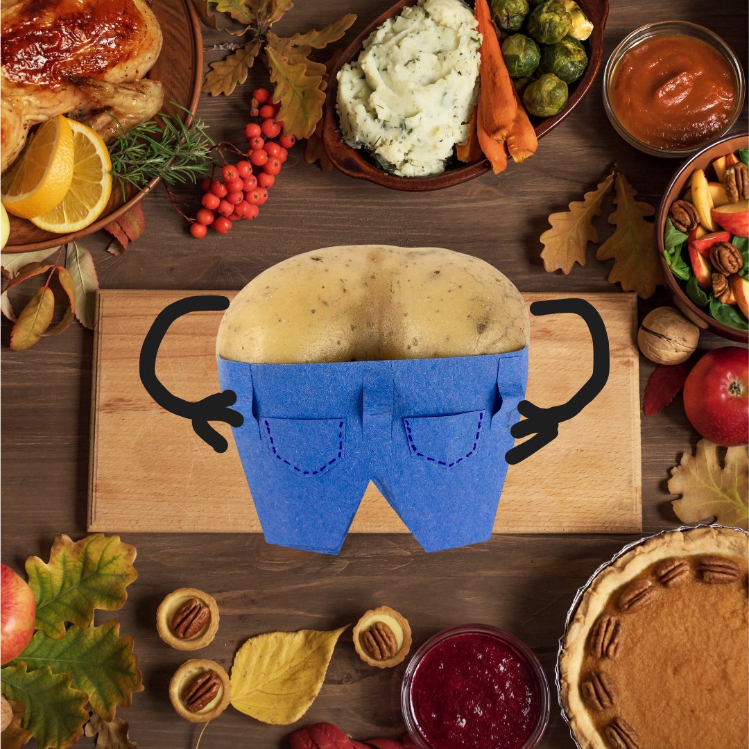 Oh the carnage!  Don't tell #ButtTato how many veggies you massacre on #Thanksgiving. We'll keep your secret safe.  Buy more $BTATO to make him feel better! #Thanksgiving2024 #organicmemecoin #memecoin