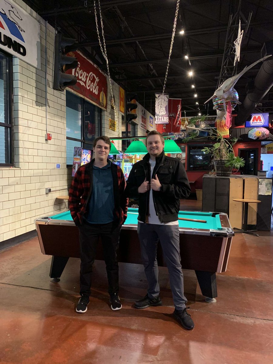 Simbuilder's tweet photo. Met up with #RobloxDev and first room mate @FutureRBLX in Ohio!

We caught up and talked about law, jail, #RDC23, technology, business and video games.

We had pizza, fries and water.

Main takeaway: Future is independent and does all aspects of development by himself. https://t.co/yC5VTVKiwV