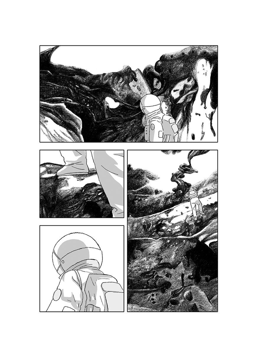 『ソラリス』第10話後半が掲載されました。最終回です。週刊連載最後追いつかれるかと思ったけどなんとかやりとげました。単行本は来年1月22日に上下巻で発売されます。お楽しみに!
The last episode of "Solaris" by Stanislaw Lem has been uploaded.
https://t.co/V55SqBqO9c