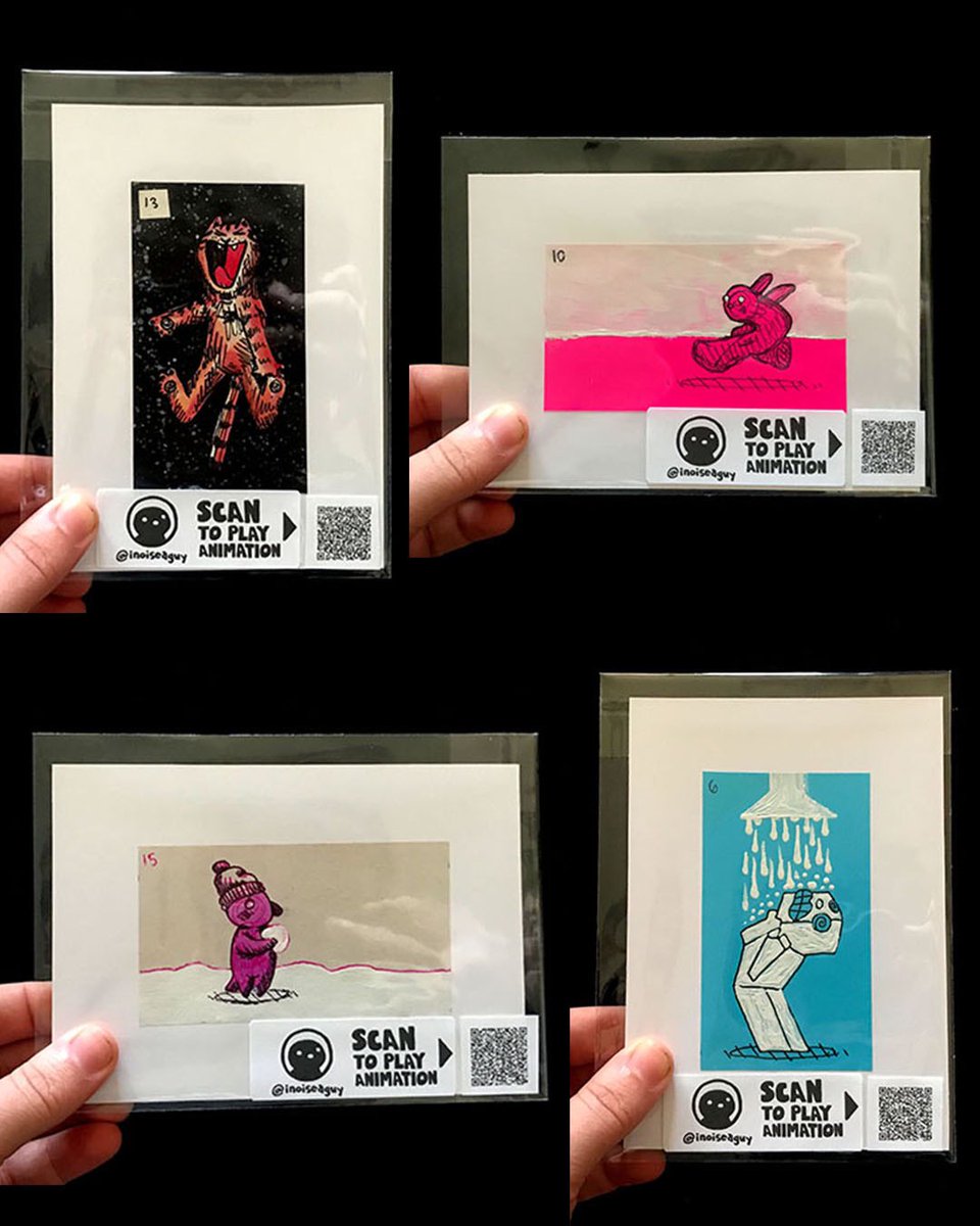 inoiseaguy's tweet image. The new animations I made earlier this year now have their cels available to buy online! inoiseaguy.shop
I will have these at live pop up events at a later date, only available online for now.
.
.
.
#animationcel #traditionalanimation #independantanimation
