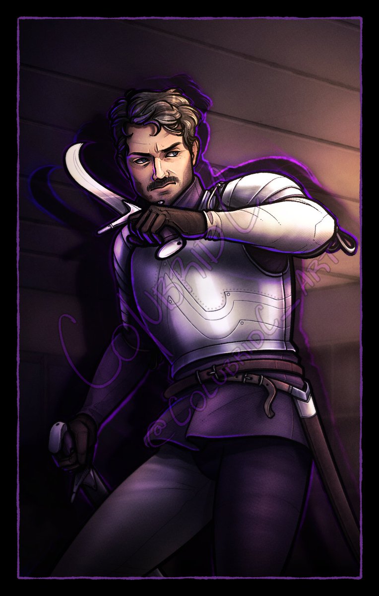 Completed comm for <a href="/heyitsharbor/">Harbor - 🇵🇸</a> of Mark! I love him so much. His stupid mustache...