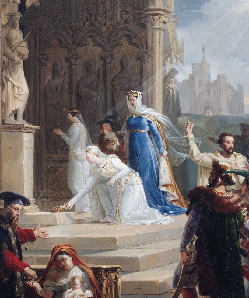 TempusFugit4016's tweet image. At the door of the church, St. Elizabeth always took off the crown, and when asked why, she replied: &quot;God forbid that I should ever appear with such a crown before the face of Him Who was crowned with thorns, and Who, out of love for me, was nailed to the cross.&quot;