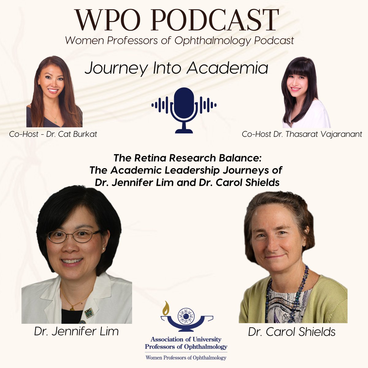 From clinical trials to family dinners, discover how Dr. Shields and Dr. Lim excel in ophthalmology while maintaining balance in their personal lives.

WPO Podcast Ep.4 on Apple Podcasts: podcasts.apple.com/us/podcast/wpo…

WPO Podcast Ep.4 on Spotify: open.spotify.com/episode/1ozSfZ…