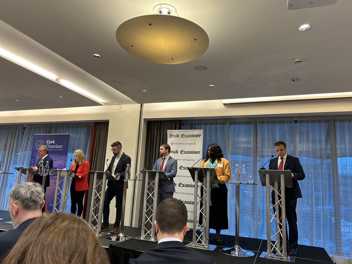 Delighted to be ⁦<a href="/CorkChamber/">Cork Chamber</a>⁩ #election24 in association with ⁦<a href="/irishexaminer/">Irish Examiner</a>⁩ to hear from our great candidates on the challenges and opportunities for our region