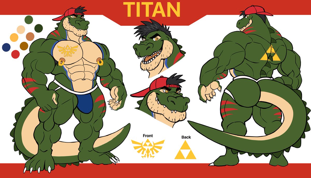 Titan updated ref sheet! Who wants to get art with him??